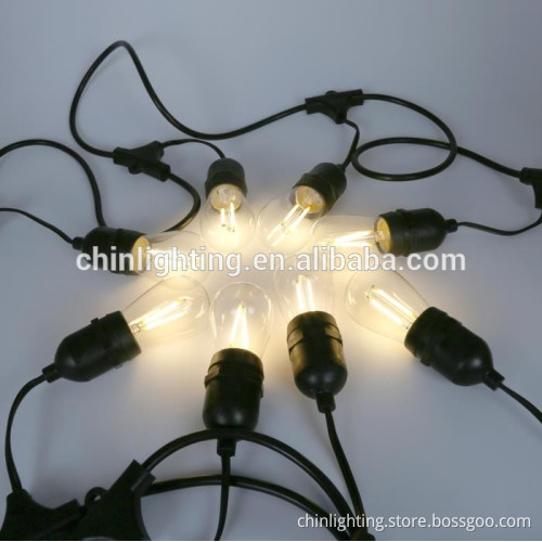 30V LED String lights Hanging S14 ST45 edison light bulbs Waterproof IP65 Christmas decorated string light